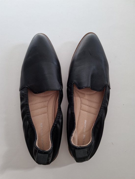 Adrienne Vittadini Shoes - Adrienne Vittadini Black Pointed Toe Slip-On Flats SZ 10